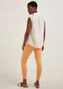 April Orange Ankle Grazer Super Skinny Jeans - Size 8 Image 2