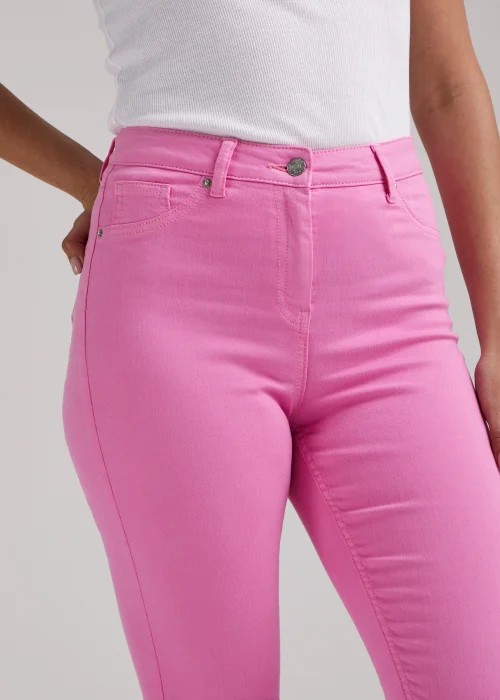 April Pink Ankle Grazer Super Skinny Jeans - Size 8 Image 3