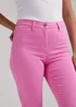 April Pink Ankle Grazer Super Skinny Jeans - Size 8 Image 3