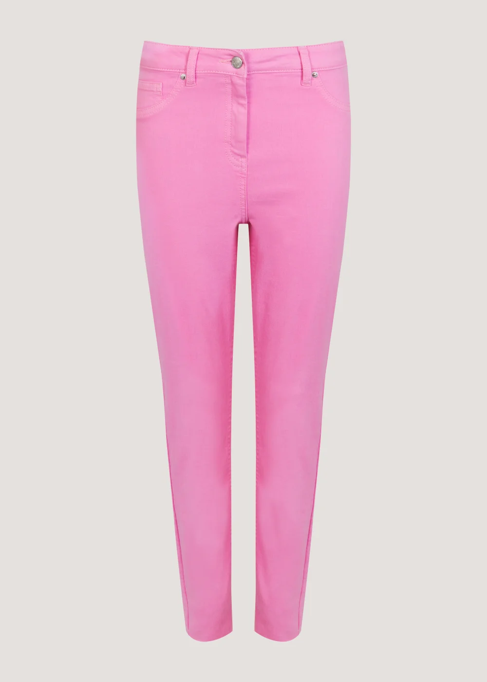 April Pink Ankle Grazer Super Skinny Jeans - Size 8 Image 5