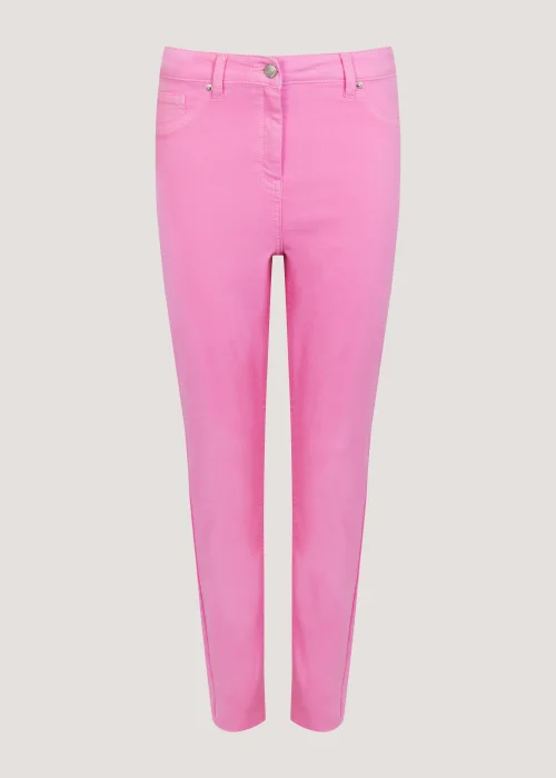April Pink Ankle Grazer Super Skinny Jeans - Size 8 Image 5