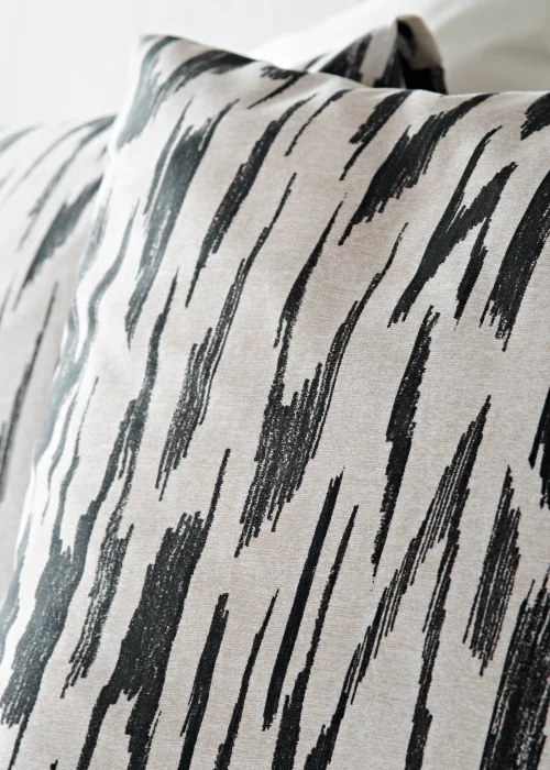 Monochrome Mark Print Reversible Duvet Cover - Single Image 3