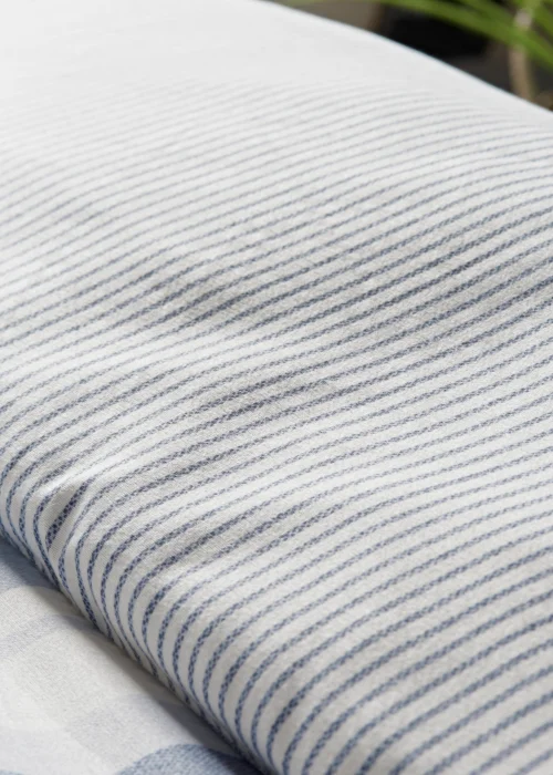 Blue Stripe Duvet Cover - Single Image 2