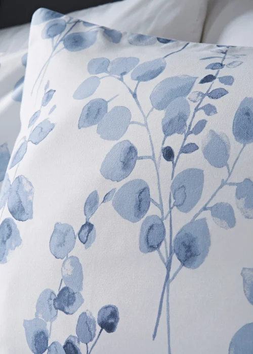 Blue Leaf Reversible Duvet Cover - Single Image 2