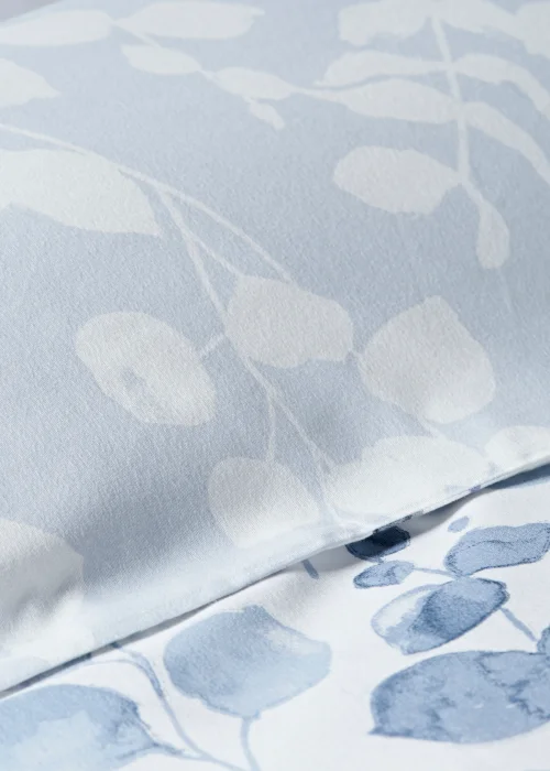 Blue Leaf Reversible Duvet Cover - Single Image 3