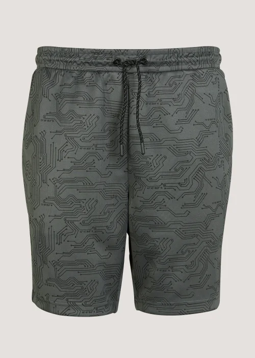 US Athletic Charcoal Code Print Shorts - XS Image 5