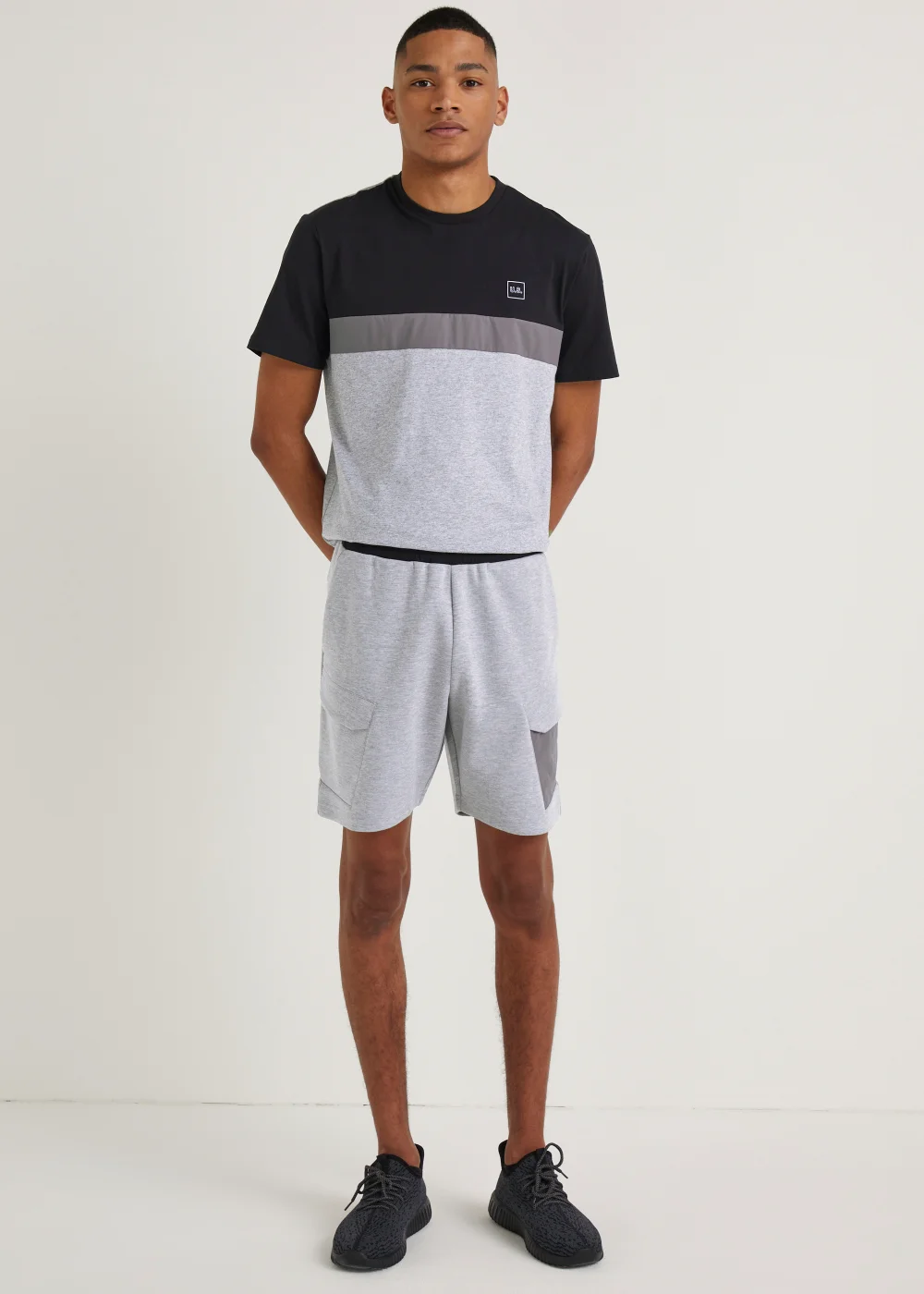 US Athletic Grey Jogger Shorts - XS Image 4