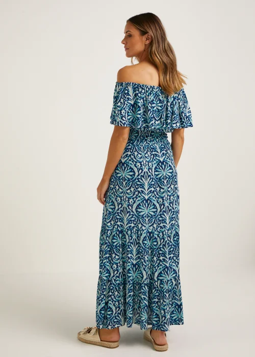 Blue Crinkle Co-Ord Maxi Skirt - 8 Image 2
