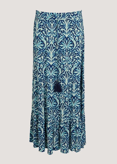 Blue Crinkle Co-Ord Maxi Skirt - 8 Image 5