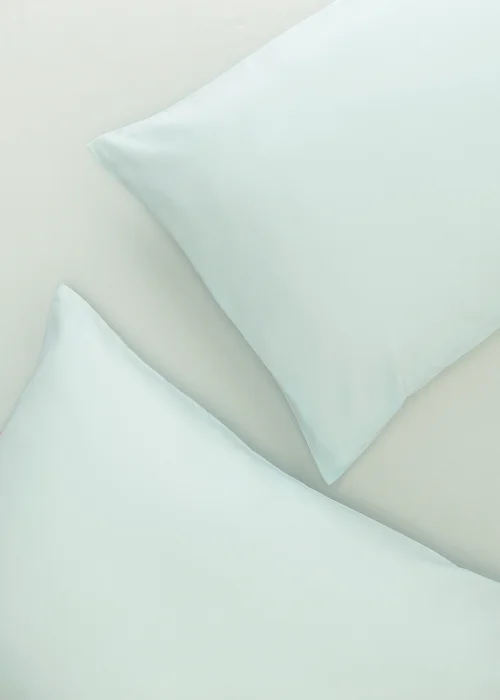 Duck Egg Super Soft Fitted Bed Sheet & Pillowcase Bundle - Double Image 2