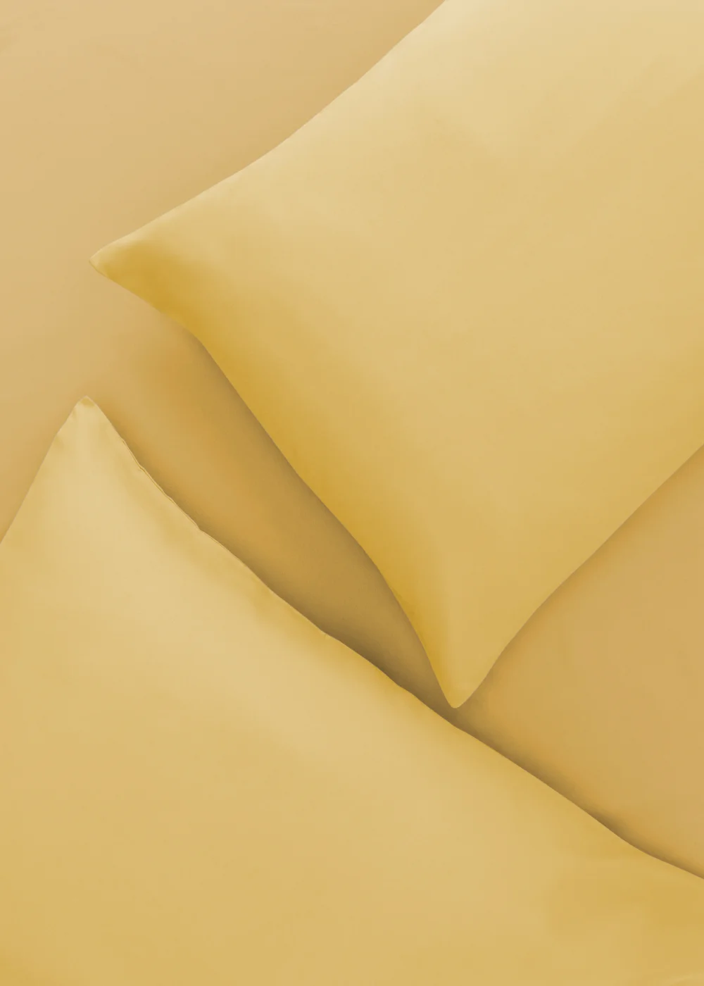 Yellow Super Soft Fitted Bed Sheet & Pillow Case Bundle - Single Image 2