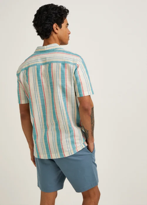 Multicoloured Candy Stripe Short Sleeve Shirt - S Image 2