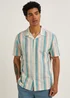 Multicoloured Candy Stripe Short Sleeve Shirt - S Image 1
