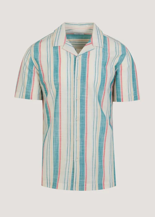 Multicoloured Candy Stripe Short Sleeve Shirt - S Image 5