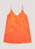 Orange Satin Jacquard Chemise - Size 8 Image 4