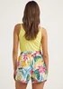 Multicoloured Floral Print Co-Ord Shorts - 8 Image 2