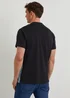 Black Stripe Grandad Collar T-Shirt - Small Image 2