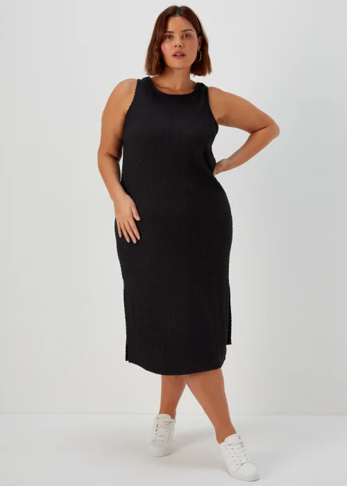 Papaya Curve Black Fitted Dress - 18 Image 1