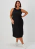 Papaya Curve Black Fitted Dress - 18 Image 1