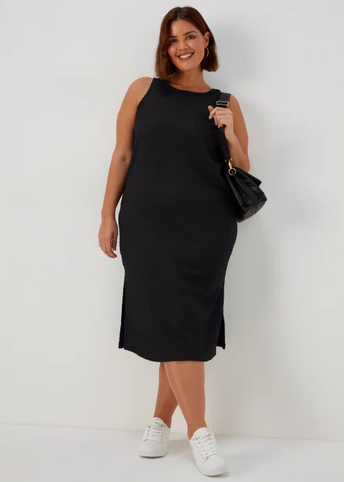 Papaya Curve Black Fitted Dress - 18 Image 4