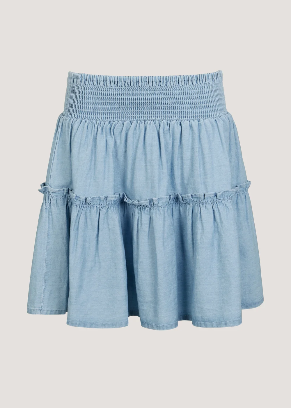 Mid Wash Ruffle Skirt - Size 8 Image 5