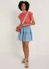 Mid Wash Ruffle Skirt - Size 8 Image 4