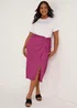 Papaya Curve Pink Wrap Skirt - Size 18 Image 1