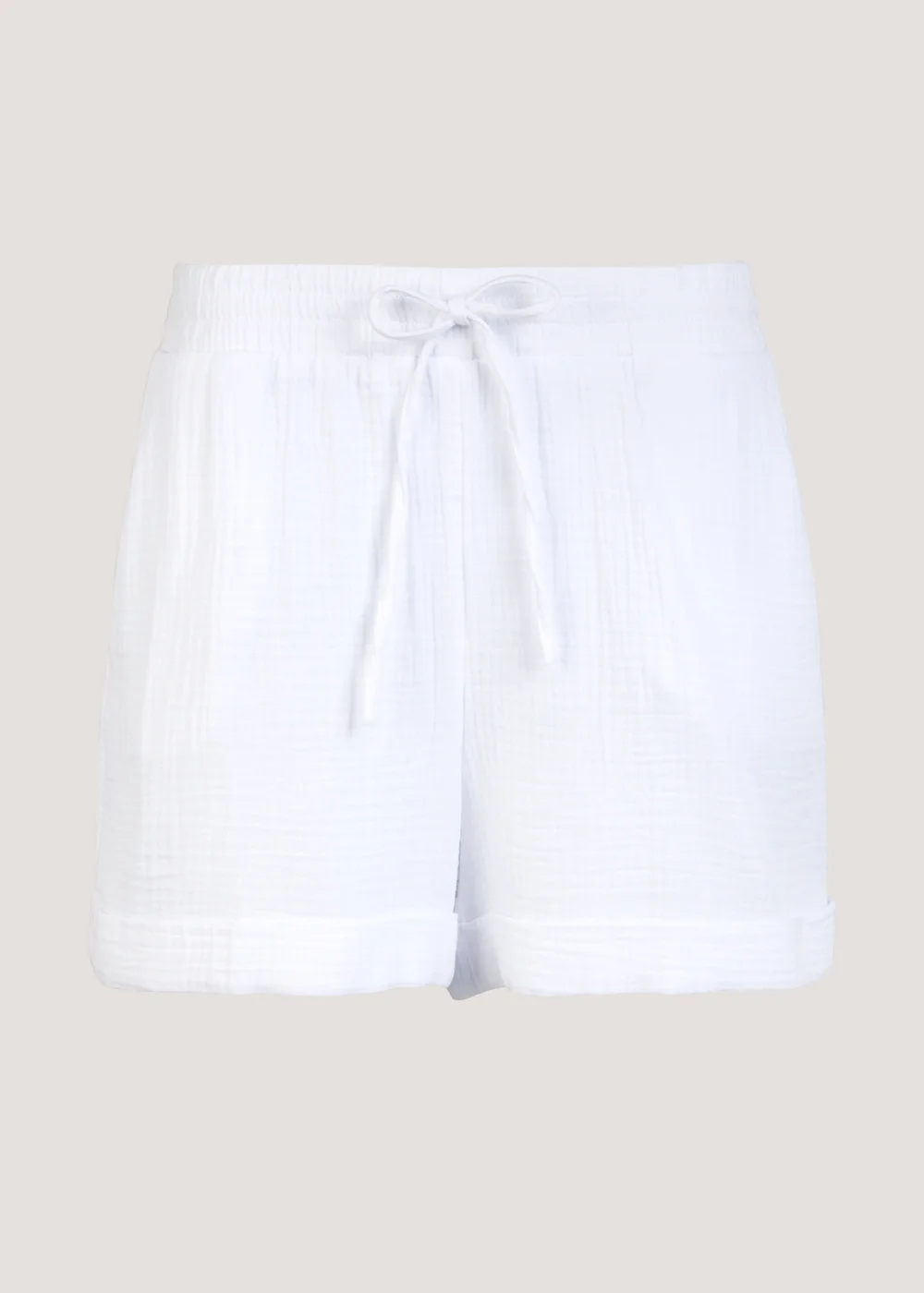 White Double Cloth Co-Ord Shorts - 8 Image 5