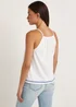 White Embroidered Cami Top - Size 8 Image 2