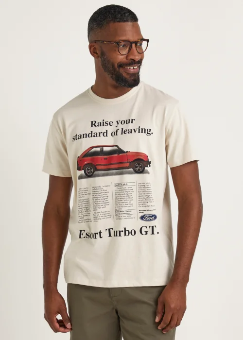 Ecru Ford Escort T-Shirt - S Image 1