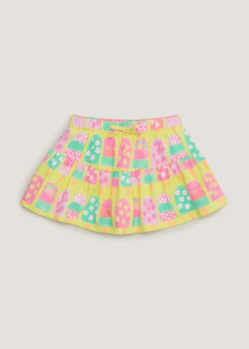 Girls Yellow Ice Lolly Skort (9mths-6yrs) - Age 9 - 12 Months Image 1