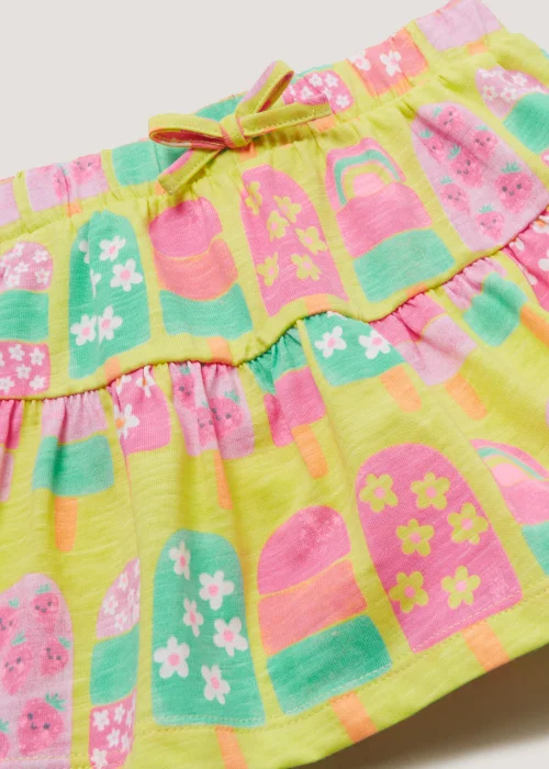 Girls Yellow Ice Lolly Skort (9mths-6yrs) - Age 9 - 12 Months Image 2