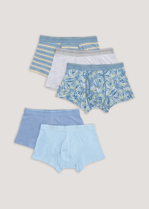 5 Pack Blue Pastel Print Keyhole - Extra small Image 3