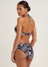 Black Leaf Print Bikini Bottoms - Size 8 Image 2