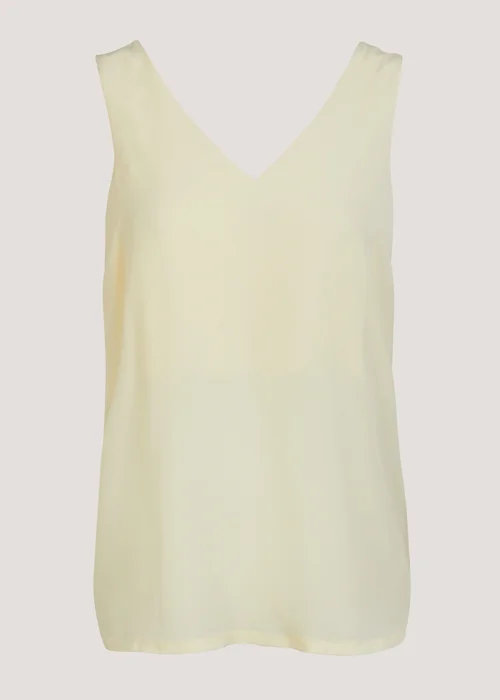 Et Vous Beige Satin Vest Top - Size 8 Image 5