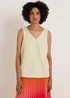 Et Vous Beige Satin Vest Top - Size 8 Image 3