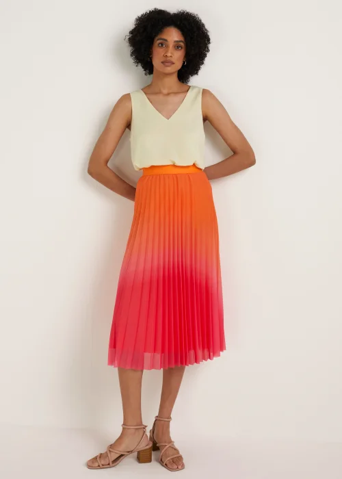 Et Vous Beige Satin Vest Top - Size 8 Image 4