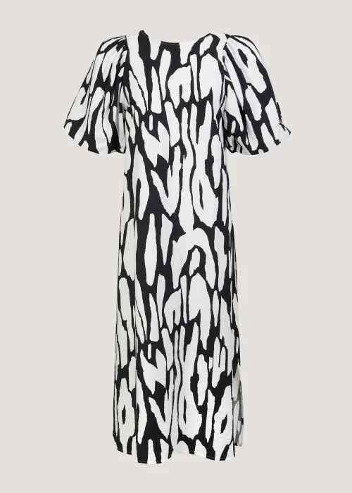 Et Vous Black Animal Print Midi Dress - 8 Image 5
