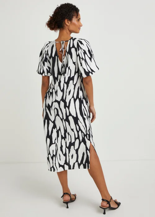 Et Vous Black Animal Print Midi Dress - 8 Image 2
