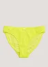 Yellow Crinkle V-Front Bikini Bottoms - Size 6 Image 4