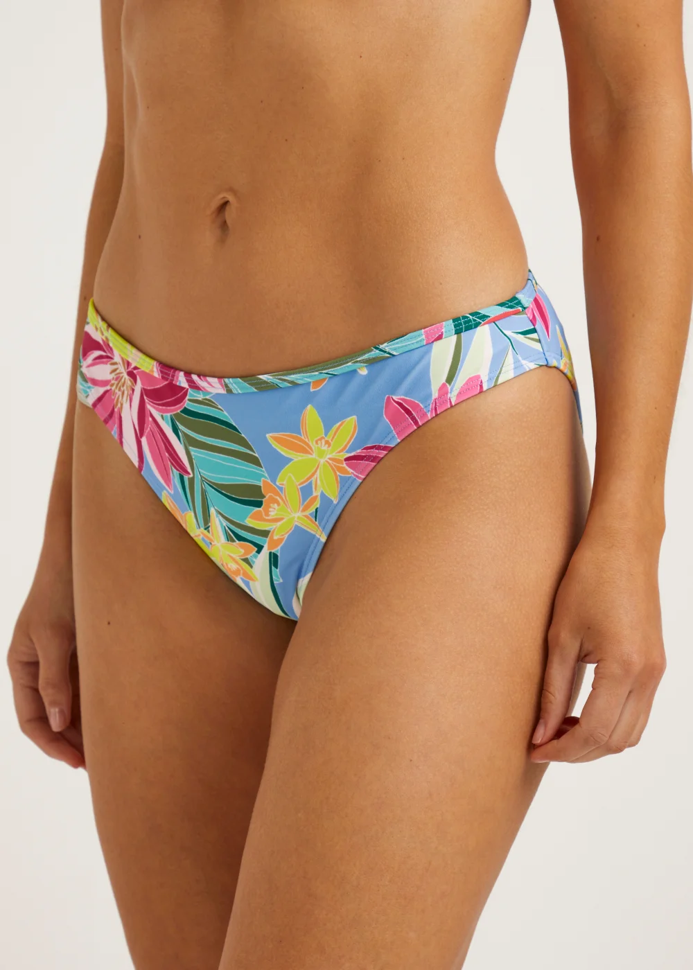 Multicoloured Tropical Floral Bikini Bottoms - Size 8 Image 3