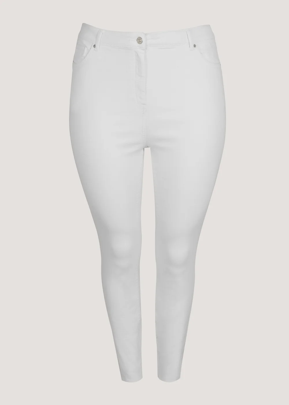 Papaya Curve White Ankle Grazer Jeans - Size 18 Image 5