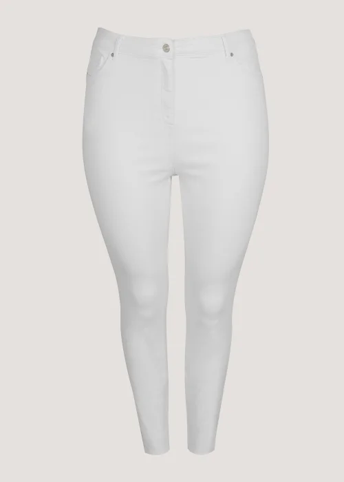 Papaya Curve White Ankle Grazer Jeans - Size 18 Image 5