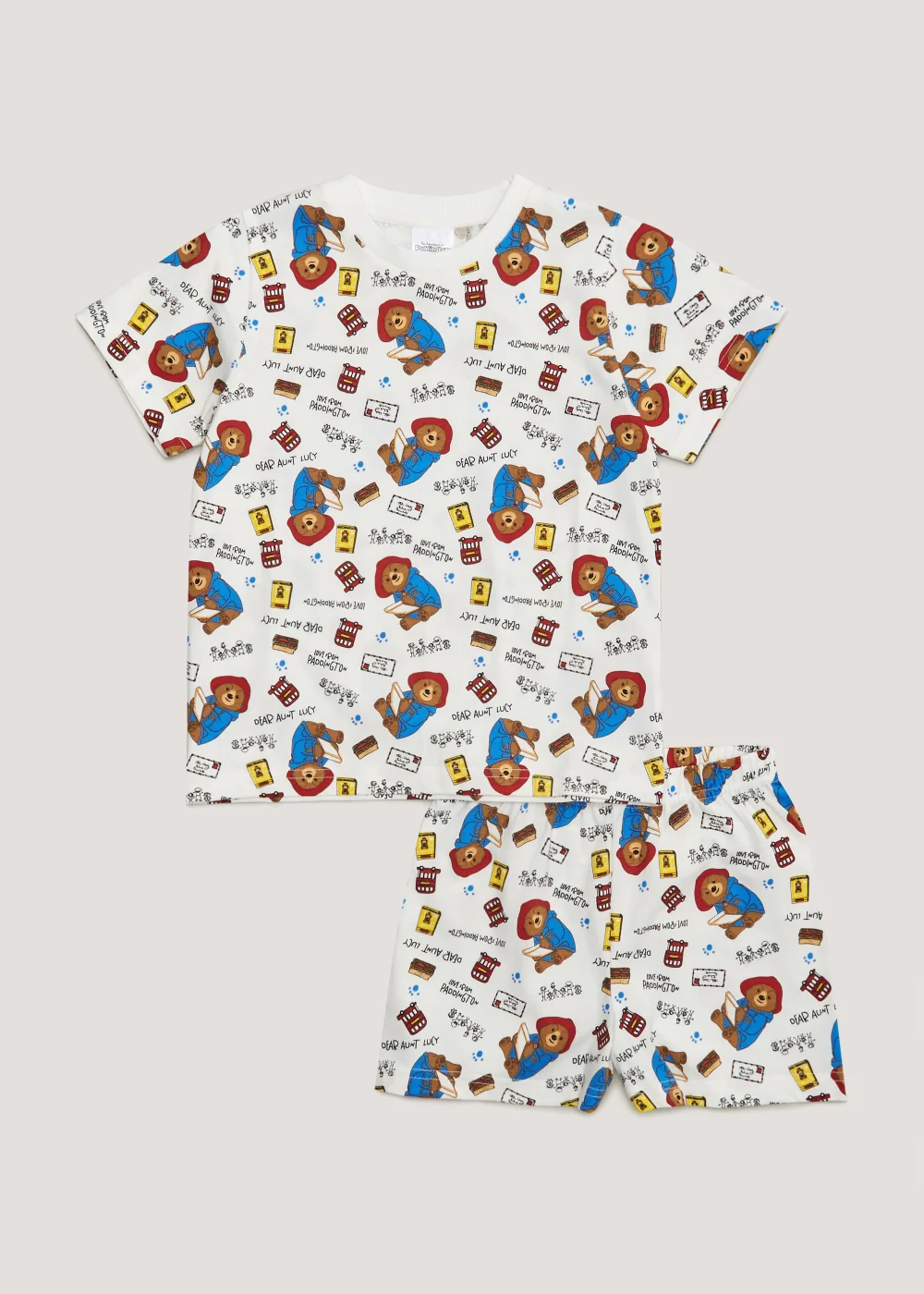 Kids Cream Paddington T-Shirt & Shorts Set (12mths-6yrs) - 12-18 months Image 1