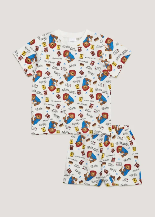 Kids Cream Paddington T-Shirt & Shorts Set (12mths-6yrs) - 12-18 months Image 1
