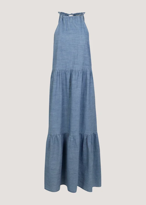 Mid Wash Tiered Maxi Dress - 8 Image 5