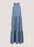 Mid Wash Tiered Maxi Dress - 8 Image 5