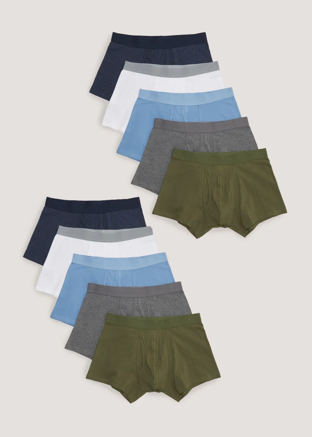 10 Pack Khaki Keyhole Trunks - XS Image 1