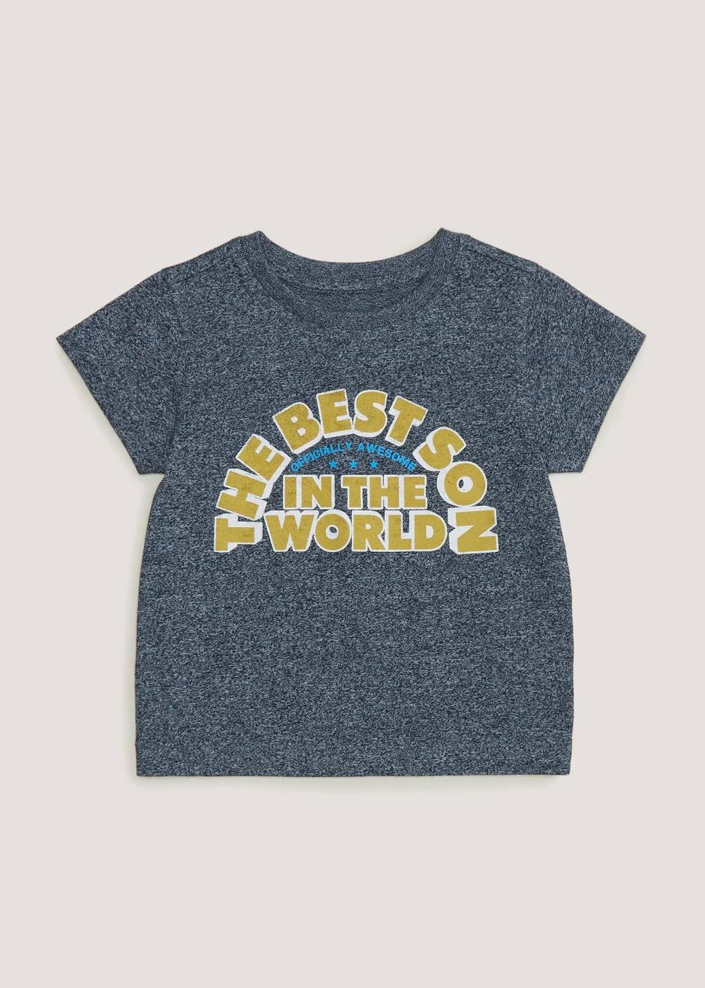 Boys Mini Me Navy The Best Son T-Shirt (9mths-6yrs) - Age 9 - 12 Months Image 1