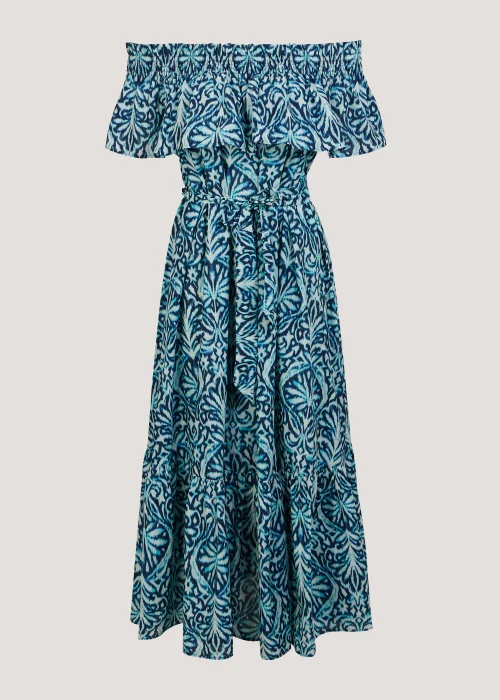 Blue Print Bardot Midaxi Dress - Size 8 Image 5